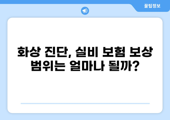 심재성 2도 화상, 보험 실비 비교 분석 & 가입 가이드 | 화상, 실비 보험, 보상 범위, 보험료 비교