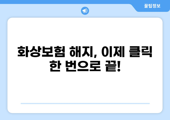 화상보험 해지, 이제 자동으로! 간편한 해지 절차 자동화 가이드 | 보험 해지, 자동화, 온라인, 간편 해지, 비대면