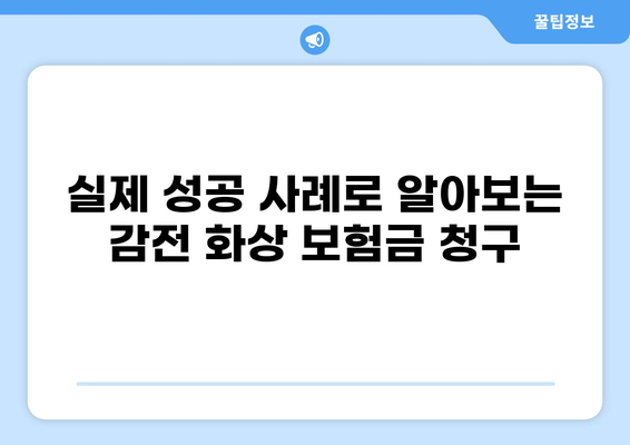 감전 화상 보험금| 성공 사례와 전문가가 알려주는 합의 전략 | 보험, 합의, 손해배상, 성공사례, 전문가 팁
