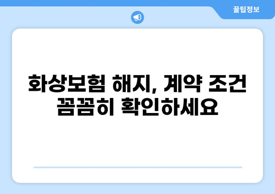 화상보험 해지, 알아두면 도움되는 보험 금융권 규제 | 보험 해지, 환급, 계약 조건, 규제 정보