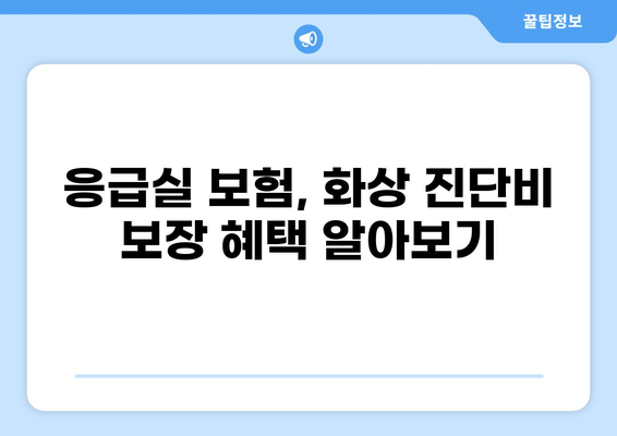 화상 진단비 보장, 제대로 알고 준비하세요! | 응급실보험, 화상, 보험 가이드