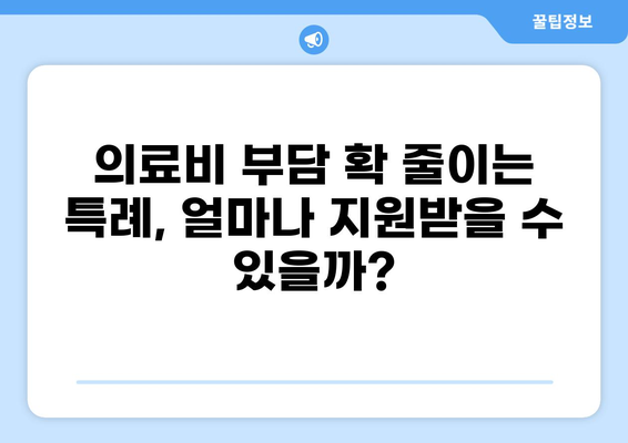 중증질환 본인일부부담금 산정특례제도 완벽 이해하기| 혜택, 대상 질환, 신청 방법 | 건강보험, 의료비 지원, 중증 질환