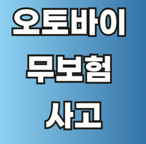 오토바이 무보험 사고