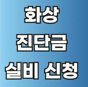 화상 진단금 실비 신청
